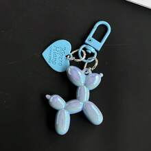 1 pieza Accesorio decorativo con forma de perro de globo láser DIY para teléfono, llavero y colgante, color caramelo con corazón - Multicolor - Ver 20
