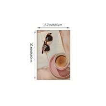 1/3pcs Pink Coffee Bar Wall Art Picture Preppy Aesthetic Prints Canvas Paintings Coffee Cup Heart Latte & Slouchy Morning Vibe Posters Girly For Bedroom Living Room Kitchen Coffee Station Decor Gift For Her Unframed - Pattern - View 13