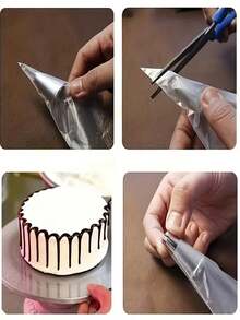 Bolsas desechables para decorar pasteles, herramientas de repostería adecuadas para crema, galletas, pasteles, suministros para bodas, decoración del hogar, utensilios de cocina - Multicolor - Ver 11
