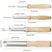 16pcs/Set Ceramic Clay Stainless Steel Round Hole Punch Tools, Professional Pottery Sculpting Punching Craft Tools - Sets - View 3