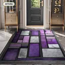 Luxury Carpet - Plush Softness & Elegant Purple/Gray/Black/White/, Non-Slip Backing For Living Room, Bedroom, Office, Cafe - Machine Washable - Large Area (2.16M²+) & Extra Long (70.87Inch+) Options - Modern Home Decor Carpet, Carpet For Bedroom, Large Rugs For Living Room Extra Large, Living Room Rugs Large Size, Round Area, Large Floor, Bedroom Carpet, Contemporary Design, Stylish Flooring, Highquality Weave, Durable, Versatile Mat, Interior Designers, Office Spaces - 彩色 - 查看 9