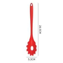 8pcs Silicone Kitchen Cooking Utensil Set, Including Chinese Spatula, Wok Spatula, Soup Ladle, Strainer, Frying Spatula, Pasta Server, Salad Tongs, Honey Dipper, Available In Red And Black Colors - Multicolor - View 31
