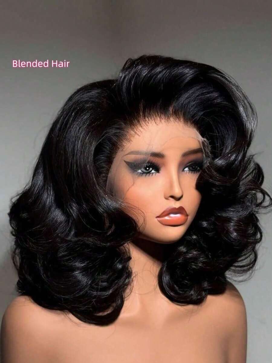 5*5 无胶高清蕾丝闭合式假发和 13*4/13*6 高清蕾丝前假发，巴西原生混纺人发，黑色假发 - 200% 密度，自然色水波纹发 - 预先修剪发际线和婴儿发 - 无需胶水即可立即佩戴 - 多种尺寸，完美贴合女性 - 升级版无需胶水 - 即戴即走