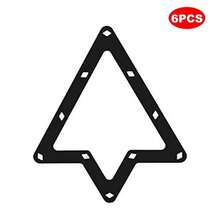 Pack Of 6 Sheets Magic Ball Rack Billiards Ball Rack Holder Sheet Accessories For 9 Ball And 10 Ball Combo Pack And Snooker Plus 15 Pcs Pool Table Marker Dotsgift - as pic - View 2