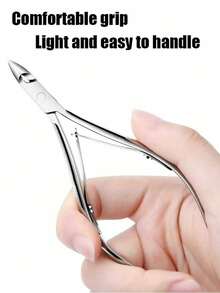8件套美甲工具套装 - 指甲钳、角质层钳、带推杆的指甲剪 - 不锈钢指甲和脚趾甲修剪器 - 銀色 - 查看 3