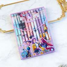 12支/盒 卡通猎巫队星形可擦中性笔，热敏可擦笔，学生用 - 彩色 - 查看 9