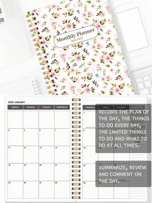 Trees 2026–2028 24 Monthly Planner, 1 Of 2 Year Weekly & Monthly Calendar Planner,Includes Monthly Overviews With Notes,Perfect Planner For Productivity, Appointments & Goal Setting, Back To School Supplies Office Desk Accessories - Pink - View 4