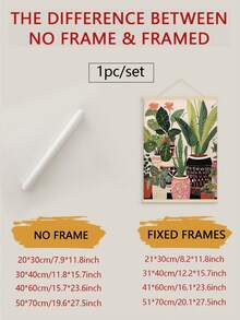 Tranh treo tường phong cách Bohemian hình cây xanh trong nhà - Tranh phong cảnh trang trí hiện đại, trang trí tường trong nhà cổ điển, phù hợp cho phòng khách, phòng ngủ, phòng tắm, phòng ăn. Không bao gồm khung tranh. - Nhiều màu - Xem 2