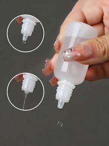 Multi-Size Empty Plastic Squeeze Dropper Bottles Set, Leak-Proof Refillable Containers With Twist Caps, Ideal For Storing Nail Art Liquid, Ink, Essential Oils, Glue & Cosmetics, Suitable For Nail Technicians, Crafters, DIY Enthusiasts & Beauty Lovers, Perfect For Salons, Home Use, Travel & Craft Projects, PE Material, Versatile As Refillable Bottles, Dropper Containers & Travel Cosmetic Organizers - Multicolor - View 4