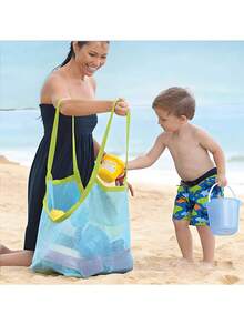 儿童沙滩玩具套装，沙滩玩具收纳袋，沙滩游戏工具，铲子，沙桶，完美的夏季礼物，圣诞节，万圣节礼物 - 彩色 - 查看 7