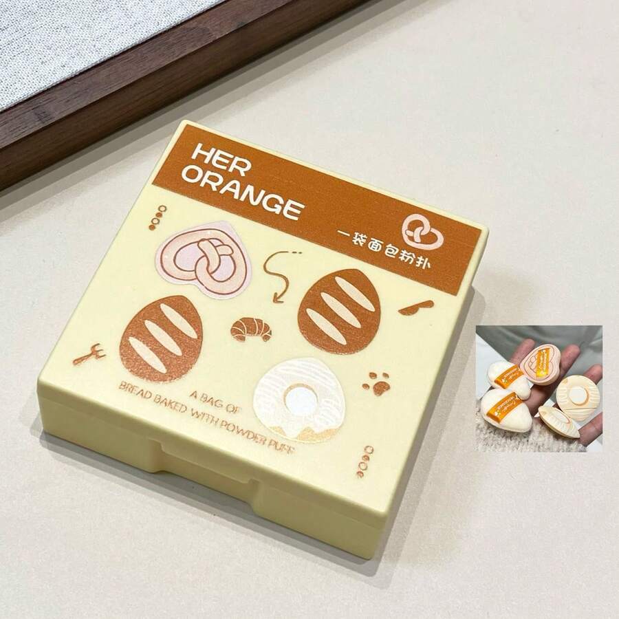 HERORANGE 5pcs Makeup Sponge Set, Flocked Powder Puff, Precise Coverage, Brightening, Dry & Wet Use, Mini Makeup Sponge Applicator - Multicolor - View 1