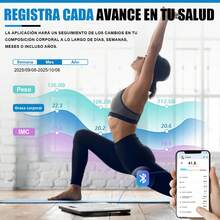 Bascula Peso Corporal De Inteligente Recargable, Bascula Digital Peso Baño Bluetooth, Basculas Personas, Puede Soportar Un Peso De 180 Kg Con 79 Puntos De Datos Funcionales Y Pantalla Que Muestra La Temperatura Interior - Blanco - Ver 5