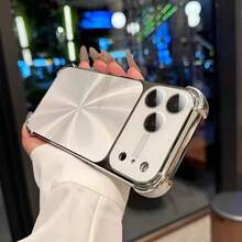 Ốp lưng màu trắng họa tiết công nghệ, viền bạc, họa tiết CD, tương thích với iPhone 17 Pro Max/17 Pro/17/16/16 Pro Max/16 Pro/15/15 Pro Max/15 Pro/14 Pro Max/14 Pro/14 Pro Max, vỏ cứng dày bảo vệ toàn diện, quà tặng mùa xuân. - Phiên bản nâng cấp màu trắng - dày hơn và cứng hơn - Xem 5