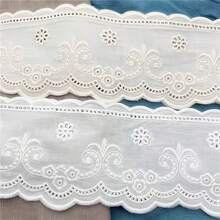 1/5 Width 11cm Lace Fabric, Lace Embroidery Sewing Accessory, Edging Lace For DIY Curtain, Clothing Decor, Wedding Dress, Sewing Beginner - Multicolor - View 8