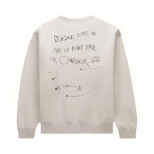 Nike ACG Series Letter French Print Sporty Casual Sweatshirt, Men's, Beige - Beige - View 6