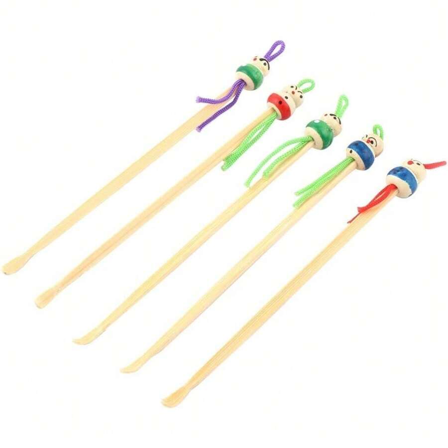 Handmade Bamboo Ear Pick Wax Remover Tool 5 Pack - 1 - 查看 1