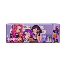 Kpop 恶魔猎人 K-Pop 女团双层文具盒，高颜值 Zoe Rumi 多功能大容量铅笔盒，文具收纳盒，返校用品 - 彩色 - 查看 4
