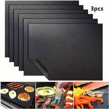 2/3/4/5pcs Durable Reusable Oven Liners, Suitable For Microwave, Anti-Spill Mats - Multicolor - View 11