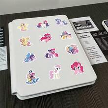 MY LITTLE PONY 100张/套创意贴纸，适合青少年和成人作为DIY派对礼物，可用于水瓶、手机壳、电脑、笔记本电脑、滑板、自行车、派对用品、DIY手工材料、多包装贴纸、粉丝周边产品、色彩缤纷的设计、奇幻主题 - 彩色 - 查看 7
