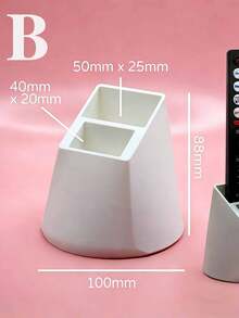 Soporte multiusos para control remoto - Caja de almacenamiento de escritorio, Caja de almacenamiento de plástico montada en la pared, Caja de almacenamiento de cajones, Suministros de oficina, Estante de almacenamiento de cosméticos, Adecuado para controles remotos de TV, aire acondicionado, iluminación y suministros de oficina - Puede sostener 2 controles remotos, sin necesidad de alimentación, Soporte para control remoto - Múltiples estilos - Ver 17