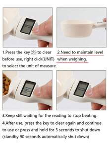 1个800克电子厨房秤，带LED显示屏的数字量勺，可拆卸家用勺，适用于茶叶、奶粉、食品等。 - 彩色 - 查看 9