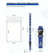 5/3/2/1 Packung wasserdichte Ausweishalter mit Lanyards, geeignet für Royal Caribbean, Carnival, Norwegian Cruise Lines im Jahr 2025 (gemischte Farben), für Versicherung, Sozialversicherung, Metro-Karte, Führerschein oder Kreditkarte - Verschiedenfarbig - Übersicht 4
