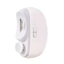 LUYAO 二合一电动指甲钳，带LED灯，自动磨甲器，成人迷你美甲工具，指甲护理 - 白色 - 查看 3