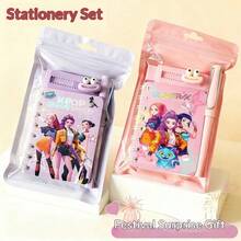 KPOP恶魔猎人女团文具套装，高品质学校及办公用品，教室礼品套装 - 彩色 - 查看 3
