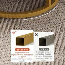 Moderno Veteado Doble Capa De Mármol Auxiliar Mesa De Centro Negro - Negro - Ver 6