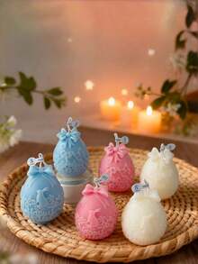 New Easter Scented Candle Gift Set, Ocean, Herb, Rabbit Shaped Easter Eggs With Butterfly Pattern, Fragrant And Aromatic, Made Of Pure Natural Plant Fragrance, Long-Lasting, Suitable For Bedroom, Dining Room, Holiday Party, Home Decor, Creating A Relaxing And Comfortable Atmosphere, Essential For Holidays, Suitable As Birthday, Valentine's Day, Graduation Gift For Family, Female Friends, Classmates - Various Fragrances - View 3