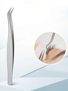 Waloshow 2 Boxes Eyelash Extension Kit With Professional Tweezers, Variety Of Styles Available - 80-200pcs Cat-Eye Lower Lashes, Natural Wispy Clusters, Transparent Stem Faux Lashes For Beginners & Cartoon Fans - B - View 12