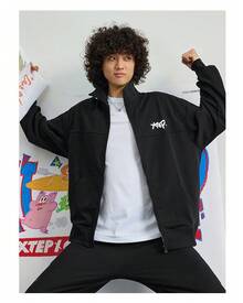 XTEP XTPE轻薄梭织夹克，炭灰色 - 影灰色 - 查看 2