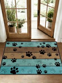 1 tấm thảm chống trượt ngoài trời họa tiết dấu chân, thảm trải sàn trong nhà, thảm phòng tắm, thảm nhà bếp, thảm trang trí, thảm hành lang đa năng, mềm mại và thoải mái, dễ vệ sinh, thích hợp cho lối vào trong nhà và ngoài trời, phòng ngủ, trang trí nhà cửa. - Nhiều màu - Xem 2