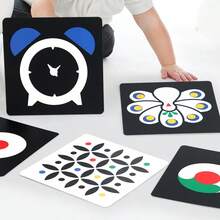 High Contrast Baby Cards, Newborn Visual Stimulation Black And White Cards, Baby Early Education Visual Stimulation Cards, Baby Flash Cards Learning Cards - Baby Gift, Colorful Tracking Flashcards Cognitive Cards - Visual Stimulation Card Set - View 8