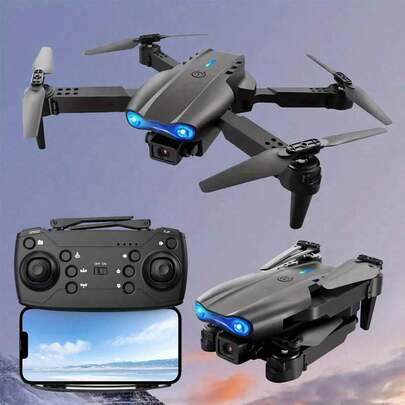 Remote Control Quadcopter Drone, Supports Remote View Switching, Features Optical Flow Hovering, Smart Obstacle Avoidance, One-Key Landing/Flip, Gesture Control, Uses 3.7V/1800mAh Detachable Battery, Comes With Collision-Resistant Frame Accessories