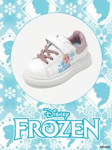 Disney Authorized Collaboration With Frozen | A Pair Of  Children's Sports Shoes, Including  Princess Sports Shoes, Anna Princess Sports Shoes, And Arendelle Princess Sports Shoes, Suitable For Daily Holiday Sports And Outdoor Wear. Comfortable, Slip Resistant, Wear-Resistant, And Breathable To The Soles Of The Feet (Children's Sports Shoes, Children's Shoes, Girls' Shoes, Girls' Shoes) - Pink - View 2