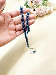 1条45颗10毫米串珠手链，日常祈祷念珠手链，斋月祈祷念珠，男女通用，适合（斋月、开斋节、宰牲节、节日礼物） - 彩色 - 查看 7