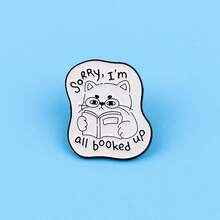 “别回头，你不会走那条路”珐琅胸针/翻领别针/徽章/背包别针/女士胸针/服装礼物/珠宝/时尚配饰 - 彩色 - 查看 6