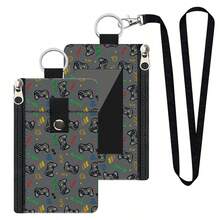 1 Portable Hanging Coin Bag, Lightweight Multi Pocket Visual ID Window, Daily Travel Card Bag And Coin Bag, Keychain Wallet - Multicolor - View 8