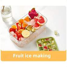 1pc Ice Cube Tray, Household Ice Maker Mold, Easy Release Ice Cube Mold, Quick Freezing Ice Cube Maker - Multicolor - View 8