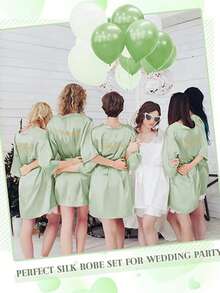 phù dâu màu xanh nhạt