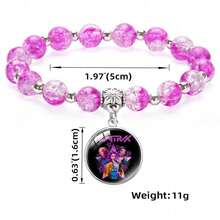 KpopDemonHuntes New Design Bracelet, KPOP Demon Hunting Girl Group Beaded Pendant Bracelet, Ice Cracked Gemstone Inlaid Bangle, Best Friend & Valentine's Day Gift - Bracelet - View 2