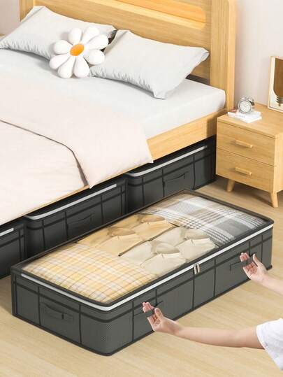 Large Capacity Underbed Storage Bag, Ideal Choice To Fully Utilize Underbed Space And Easily Solve Storage Issues. Can Be Used As Quilt Storage Bag, Clothing Sorting Bag Or Multi-Purpose Storage Bag, Meeting Various Household Storage Needs. Underbed Storage Box And Organizer, Foldable Underbed Storage Box, Powerful Function, Saving Underbed Space. Also Suitable For Decorations, Party Decorations, Room Decorations, Home Decorations, Bedroom Decorations, Clothes, Pants, Shoes, Jeans, Boots, Skirts, Organizing And Other Household Storage Purposes.