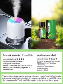 1件 180ml 臥室加濕器，2種工作模式，彩色夜燈，靜音噴霧，家用電動空氣清新機，小型香薰燈，精油擴香機，兼容精油。黑色、白色和粉色可選，適合房間裝飾、汽車、辦公室、客廳、桌面使用，是送給女性的理想禮物。這款USB供電空氣清新機（需插電使用）提供空氣加濕與滋潤，為您創造舒適環境。 - 彩色 - 查看 32