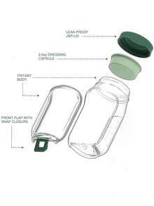 1 pièce Boîte à salade, grande capacité, étanche, boîte à salade verticale à ouverture latérale étanche et à couches, avec récipient à assaisonnement intégré, réutilisable, boîte à lunch portable, convient pour le bureau, le pique-nique et les voyages. Nécessités domestiques et quotidiennes, fournitures de cuisine et de salle à manger. Pratique et commode - Multicolore - Voir 10