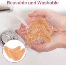 CEYAZYE 4 Pair Silicone Toe Protectors For Women Blister, Soft Gel Toe Covers, Breathable Ballet Dancers Pads For Feet, Reusable Pointe Shoe Cap Protector Pain Relief, Average Size, Beige - Default - View 6