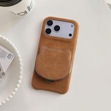1pc Elegant Luxury Mirror Stand PU Leather Phone Case Compatible With IPhone 17, 16, 15, 14 Plus - Mirror 04 - View 4