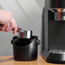 1个，意式浓缩咖啡敲渣盒，直型，咖啡渣倾倒桶，带可拆卸敲渣杆和防滑底座，减震耐用 - 彩色 - 查看 6