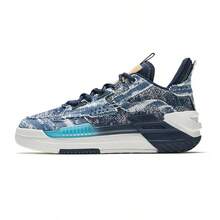 ANTA Women BaDao Sports Sneakers Versatile Height-Increasing Wear-Resistant Shoes 922618003Q - Blue-3 - View 2