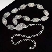 1pc Women's Retro Silver Butterfly Bohemian Chain Series, Exaggerated Sexy Style Suitable For Mini Skirts, Bikinis, Jeans Chain Belts - Multicolor - View 9